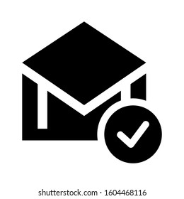 email open icon isolated sign symbol vector illustration - Collection of high quality black style vector icons
