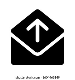 email open icon isolated sign symbol vector illustration - Collection of high quality black style vector icons
