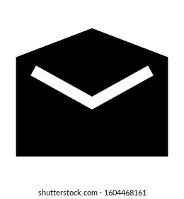 email open icon isolated sign symbol vector illustration - Collection of high quality black style vector icons
