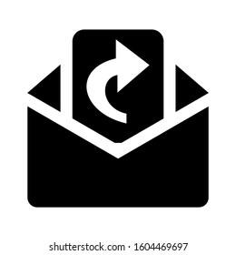 email open icon isolated sign symbol vector illustration - Collection of high quality black style vector icons
