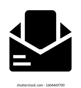 email open icon isolated sign symbol vector illustration - Collection of high quality black style vector icons
