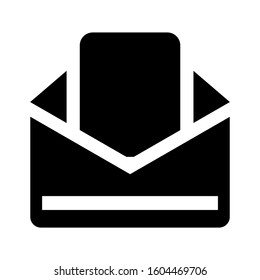 email open icon isolated sign symbol vector illustration - Collection of high quality black style vector icons
