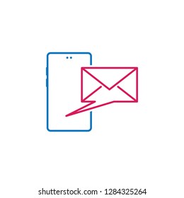 email, open, phone, send icon. Element of mobile and smartphone icon for mobile concept and web apps. Detailed email, open, phone, send icon can be used for web and mobile