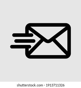 email outline icon isolated vector illustration