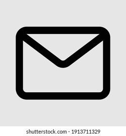 email outline icon isolated vector illustration