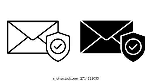 Correo electrónico con Contraseña y Vector de conjunto de iconos de bloqueo. Política de privacidad, seguridad, protección, acceso, cifrado, ciberseguridad, derechos de usuario, autenticación, seguro, documento, archivo, información, sistema de red.