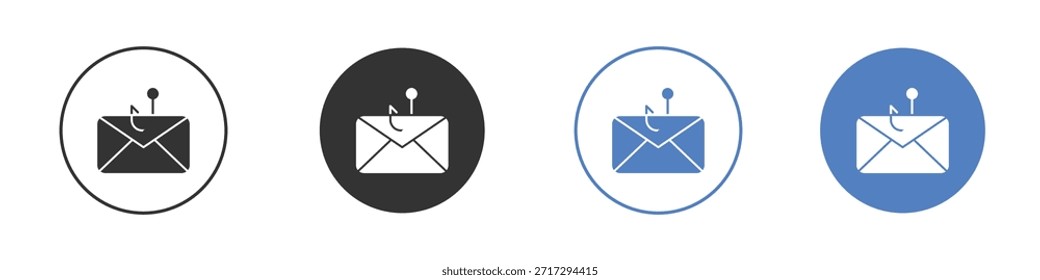 Icono de phishing por correo electrónico para Diseño web. pixel perfect flat icons