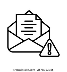 Email Phishing línea icono Vector colección