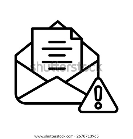 Email Phishing line icon vector collection