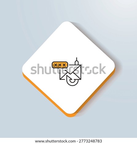 Email Phishing and Password Theft Concept
