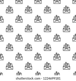 Email phishing pattern seamless repeat background for any web design