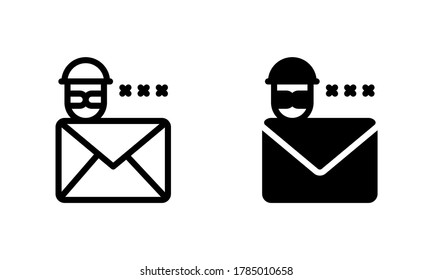 E-Mail Phising Hook Steven Dieb Symbol, Logo, Vektorgrafik