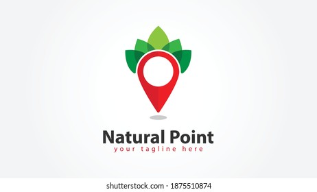 Plantilla de logotipo de Pin de correo electrónico. Vector