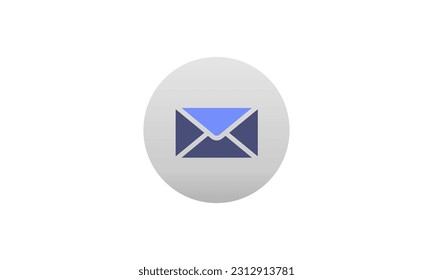 Email post icon. Envelope Mail services. Contact message send address letter isolated flat vector illustration