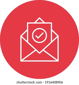 Email, Post, Send Icon Vector Image. Can Also Be Used For Cyber Security. Suitable For Use On Web Apps, Mobile Apps And Print Media.