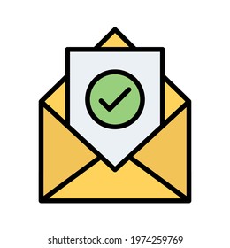 Email, Post, Send Icon Vector Image. Can Also Be Used For Cyber Security. Suitable For Use On Web Apps, Mobile Apps And Print Media.