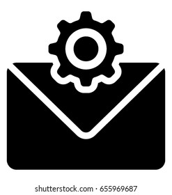 Email Preferences Glyph Vector Icon