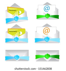 Email with protected vector