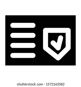 email protection icon glyph vector design