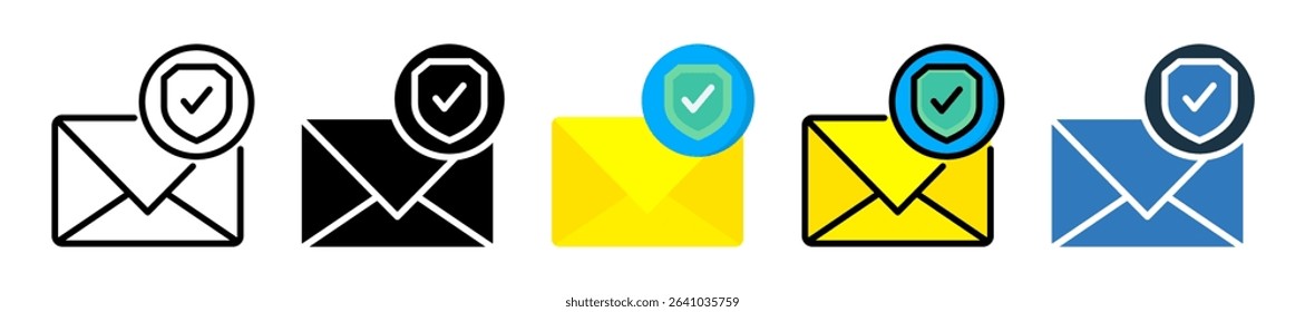 Email Protection Icon Multiple Style