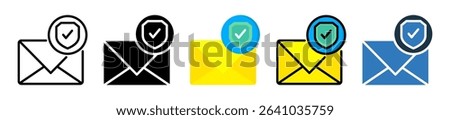 Email Protection Icon Multiple Style