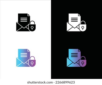 email protection, privacy, encryption, authentication, spam filter, virus scan , firewall, email security shield icon