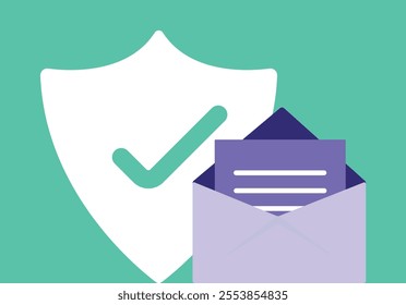 Email protection security padlock safe illustration