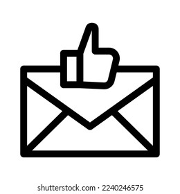 icono de clasificación de correo electrónico o logotipo símbolo de signo aislado ilustración vectorial - iconos vectoriales de estilo negro de alta calidad
