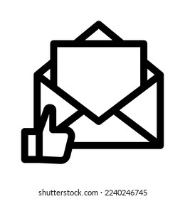 icono de clasificación de correo electrónico o logotipo símbolo de signo aislado ilustración vectorial - iconos vectoriales de estilo negro de alta calidad
