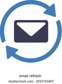Email Refresh or Optimization Icon Concept