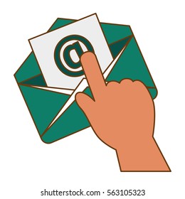 email related icons image vector illustration design 