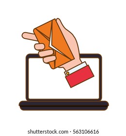email related icons image vector illustration design 