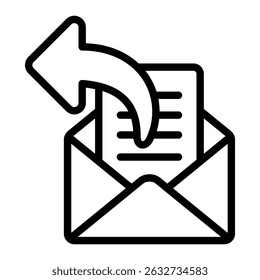 Elemento Ícone De Resposta De Email Para Design