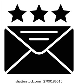 Email Review Icon Elemento Para El Diseño