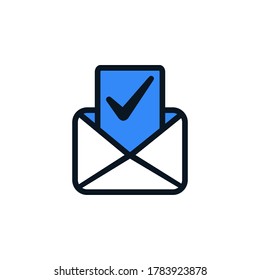 Email right Icon, right mailing, right e-mail address icon