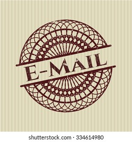 Sello de goma de correo electrónico