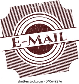 Email rubber grunge texture stamp