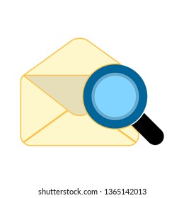 Email search icon. Editable Email search icon for web or mobile