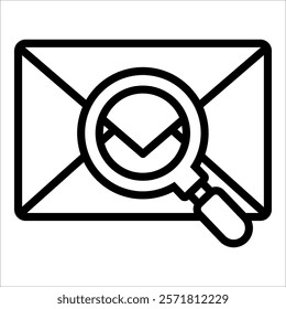 Email Search Icon Element For Design