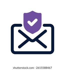 email security dual tone icon. Sleek and modern vector icon for websites, mobile apps, marketing materials, and corporate design. Fully scalable and ready to use.