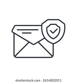 email security icon collection .design style with background