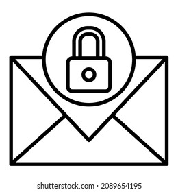 Email Security icon vector image. Can also be used for web apps, mobile apps and print media.