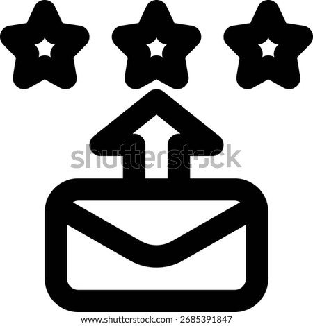 Email Sender Score Outline Icon