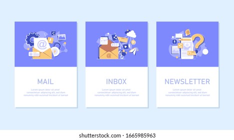 email sending concept, online advertising,Email and messaging,Email marketing campaign,flat design icon vector illustration
