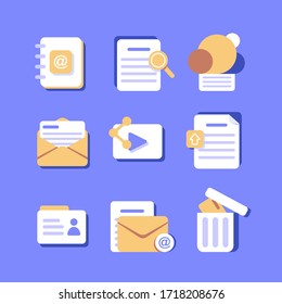 email sending concept, online advertising,Email and messaging,Email marketing campaign,flat design icon vector illustration