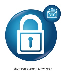Email sending and electronic communications graphic design, vector illustration