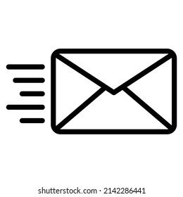 Email Sending Flat Icon Logo Illustration Stock Vector (Royalty Free ...