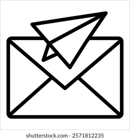 Email Sent Icon Element For Design