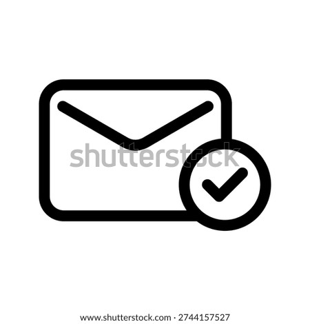 Email Sent Icon Vector Symbol Design Illustration