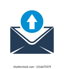 email sent and other icon concept